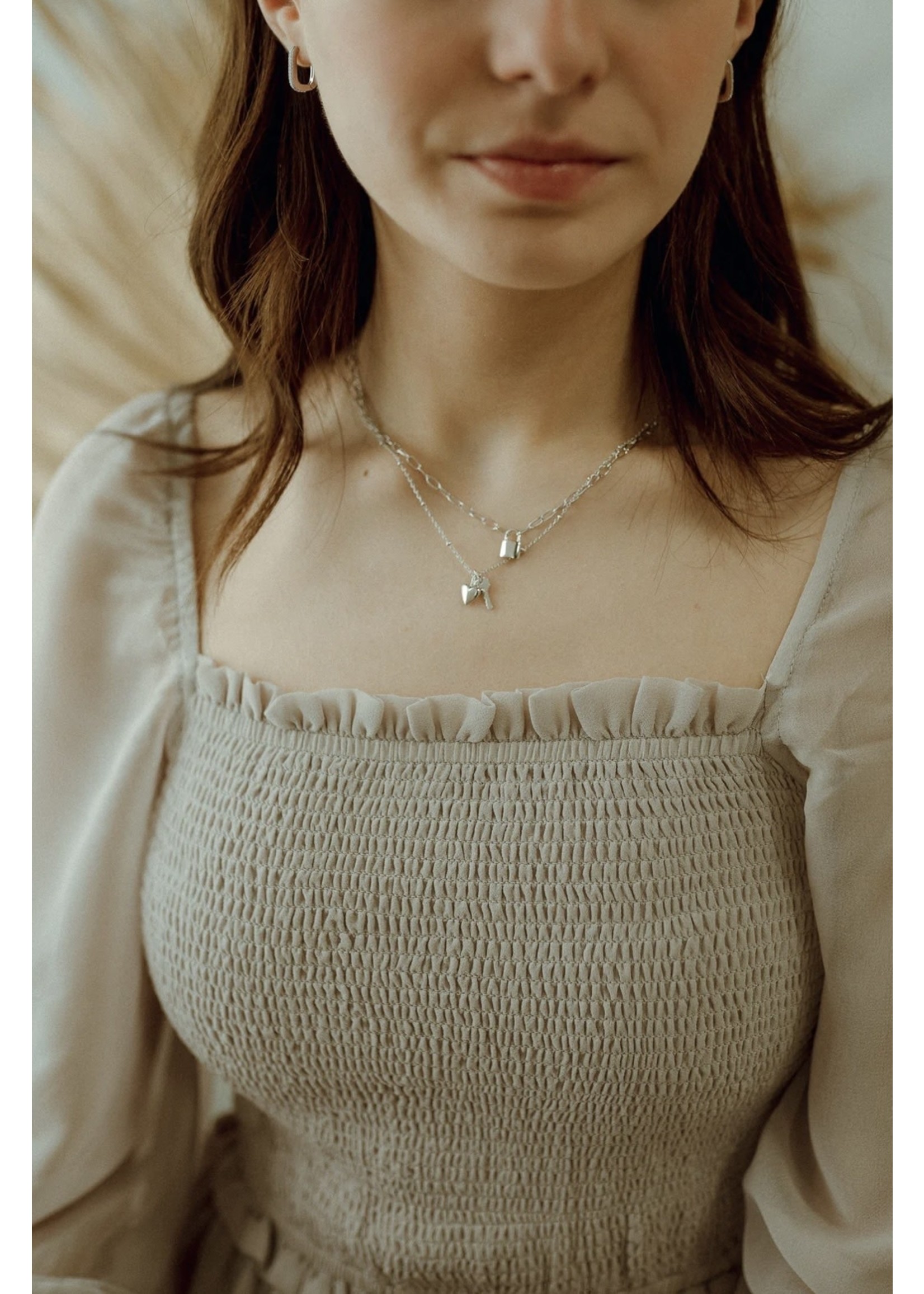 Eliasz and Ella Eliasz and Ella Heart + Key Necklace SU22