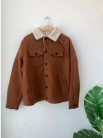 RD Style RD Style Cognac Sherpa Woven Jacket