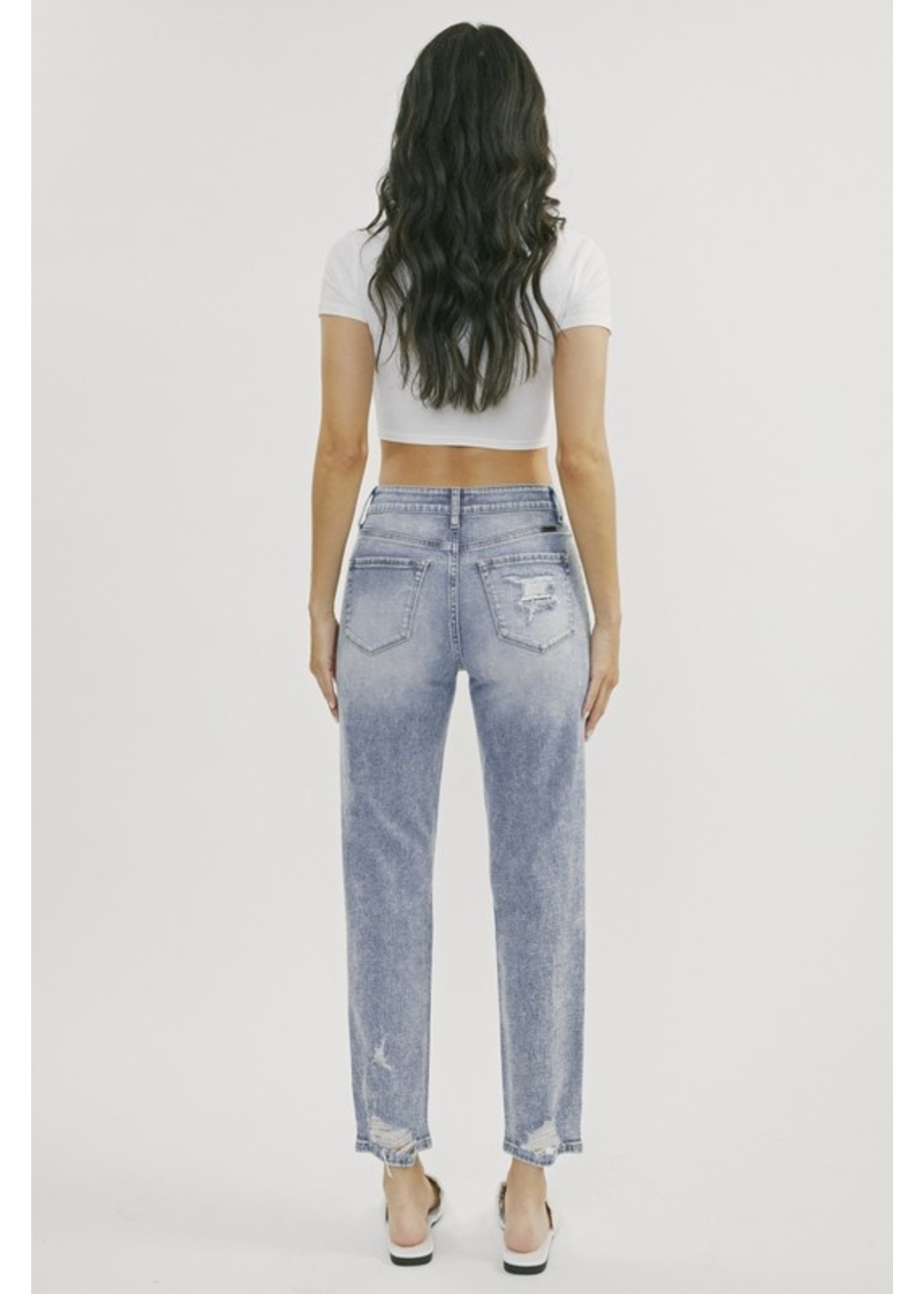 Kancan Kancan Distressed Mom Jeans