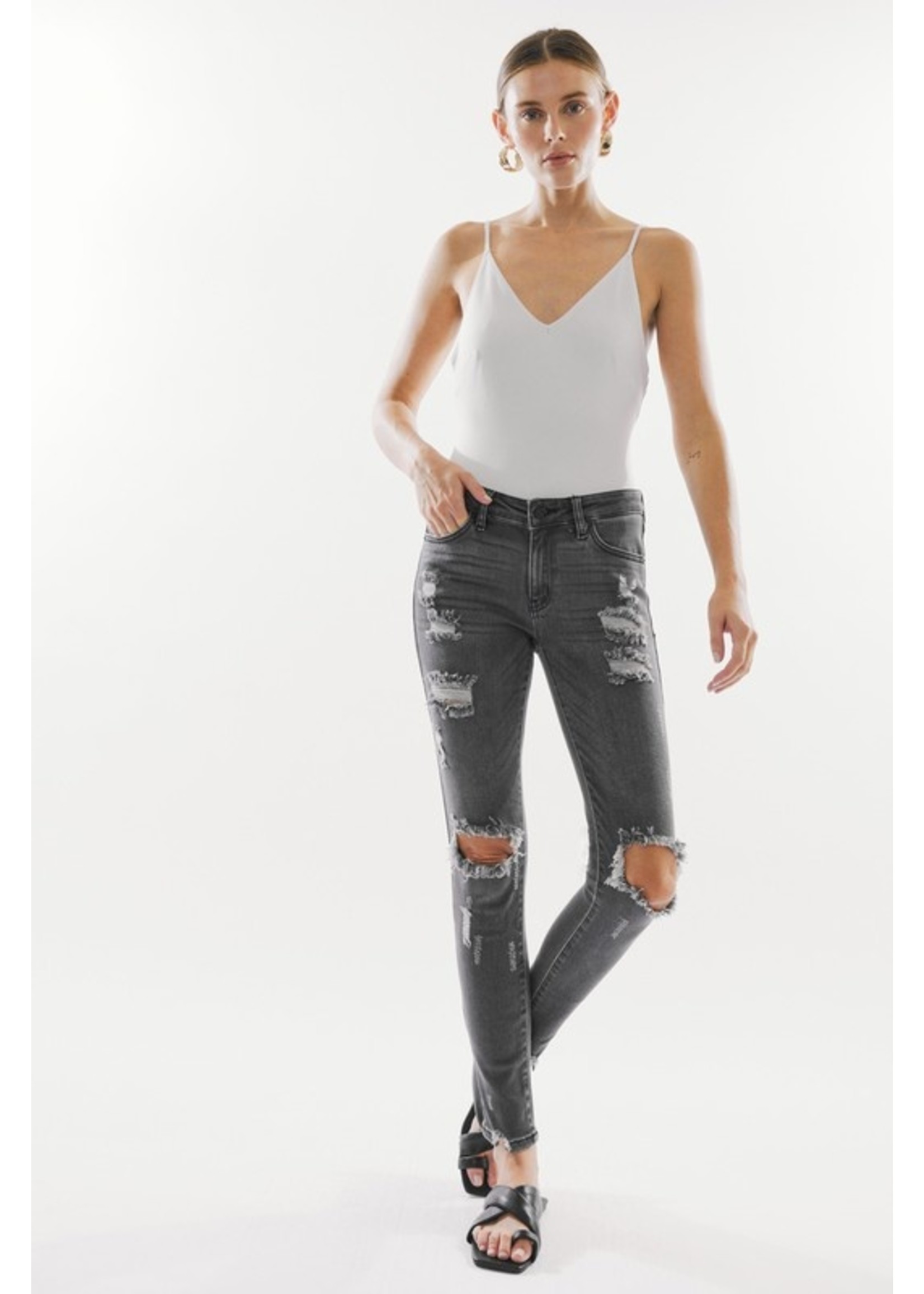 Kancan Kancan Mid Rise Super Skinny Jeans