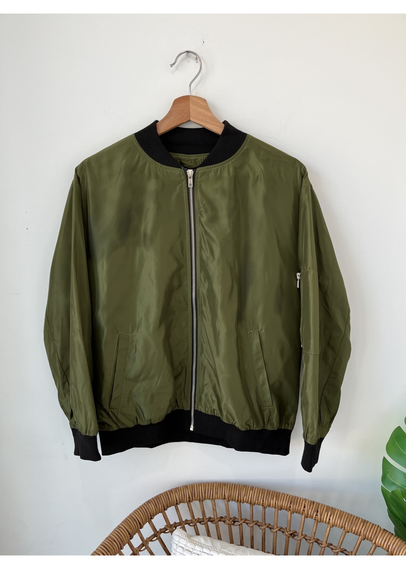 Cezele Green Bomber Jacket FA22