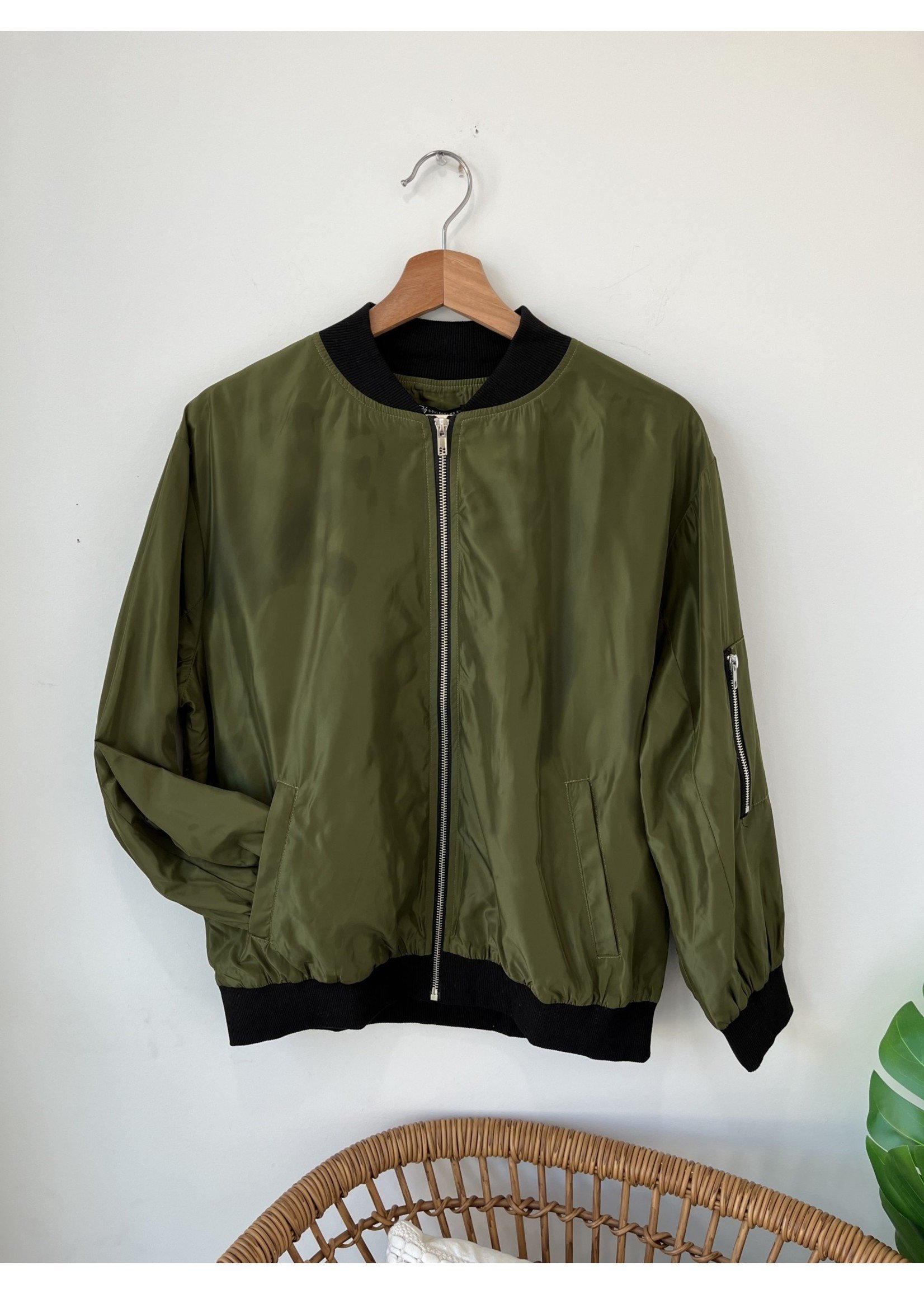 Cezele Green Bomber Jacket FA22