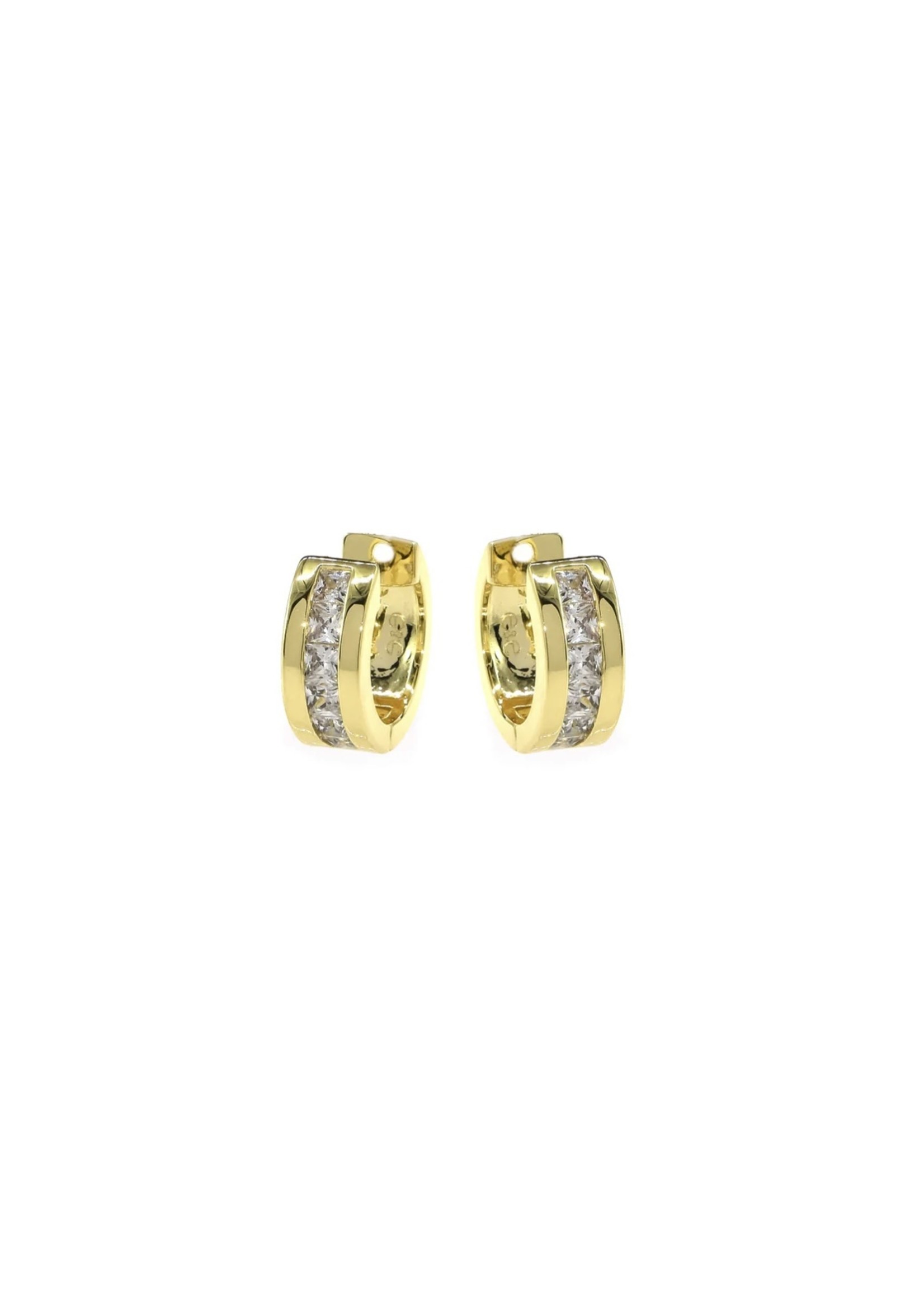 Eliasz and Ella Eliasz and Ella Brilliant CZ Cuff Hoop Earrings