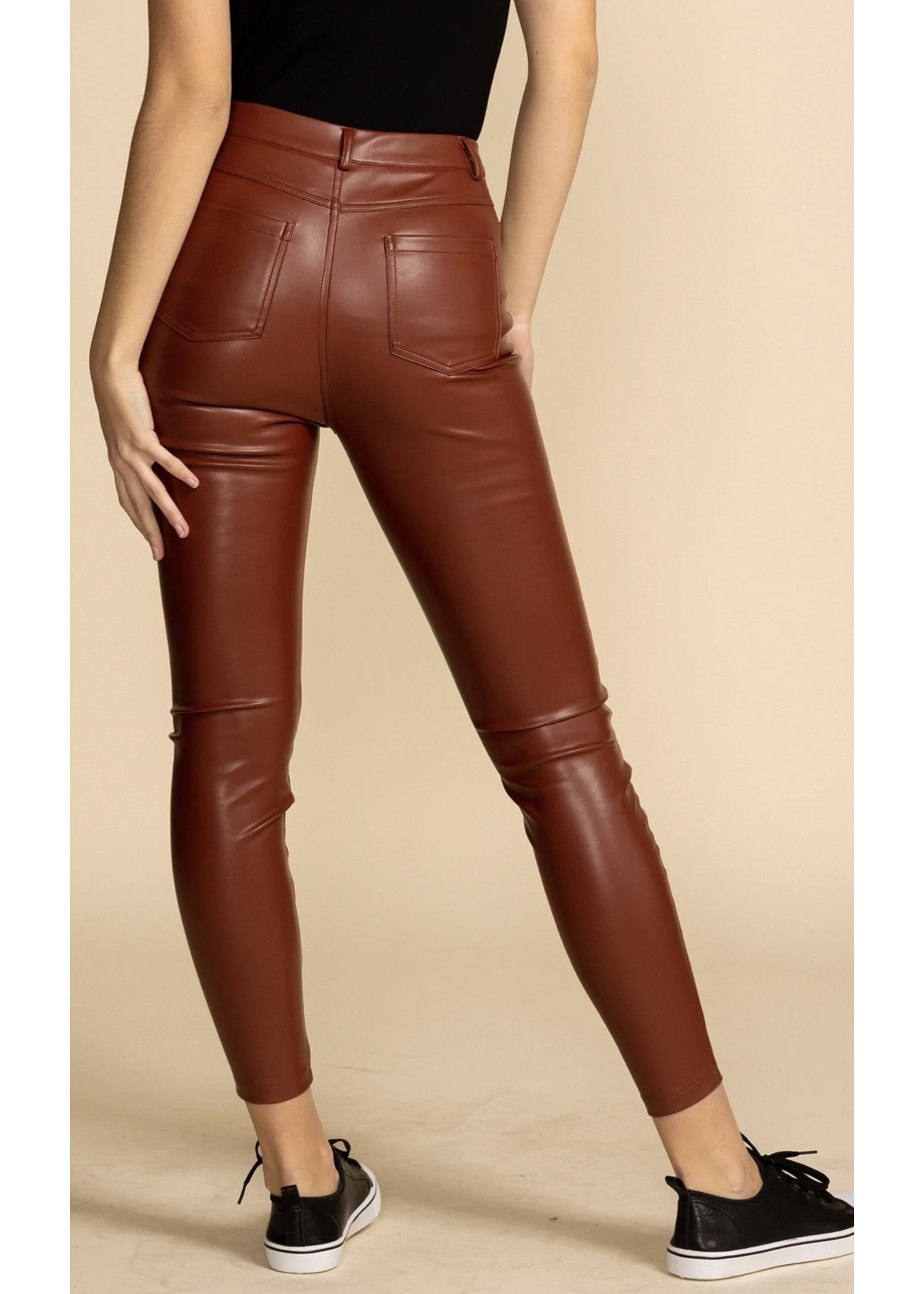 Pink Martini Pink Martini Night Walk Faux Leather Pants