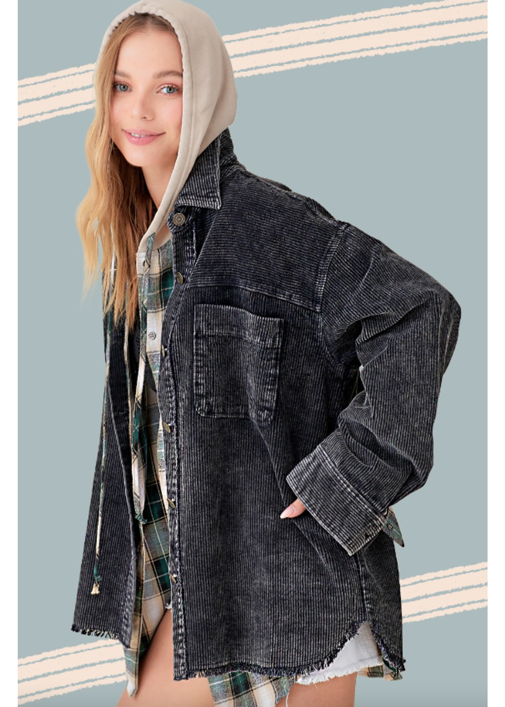 La Miel Raya  Cord Jacket - SP23