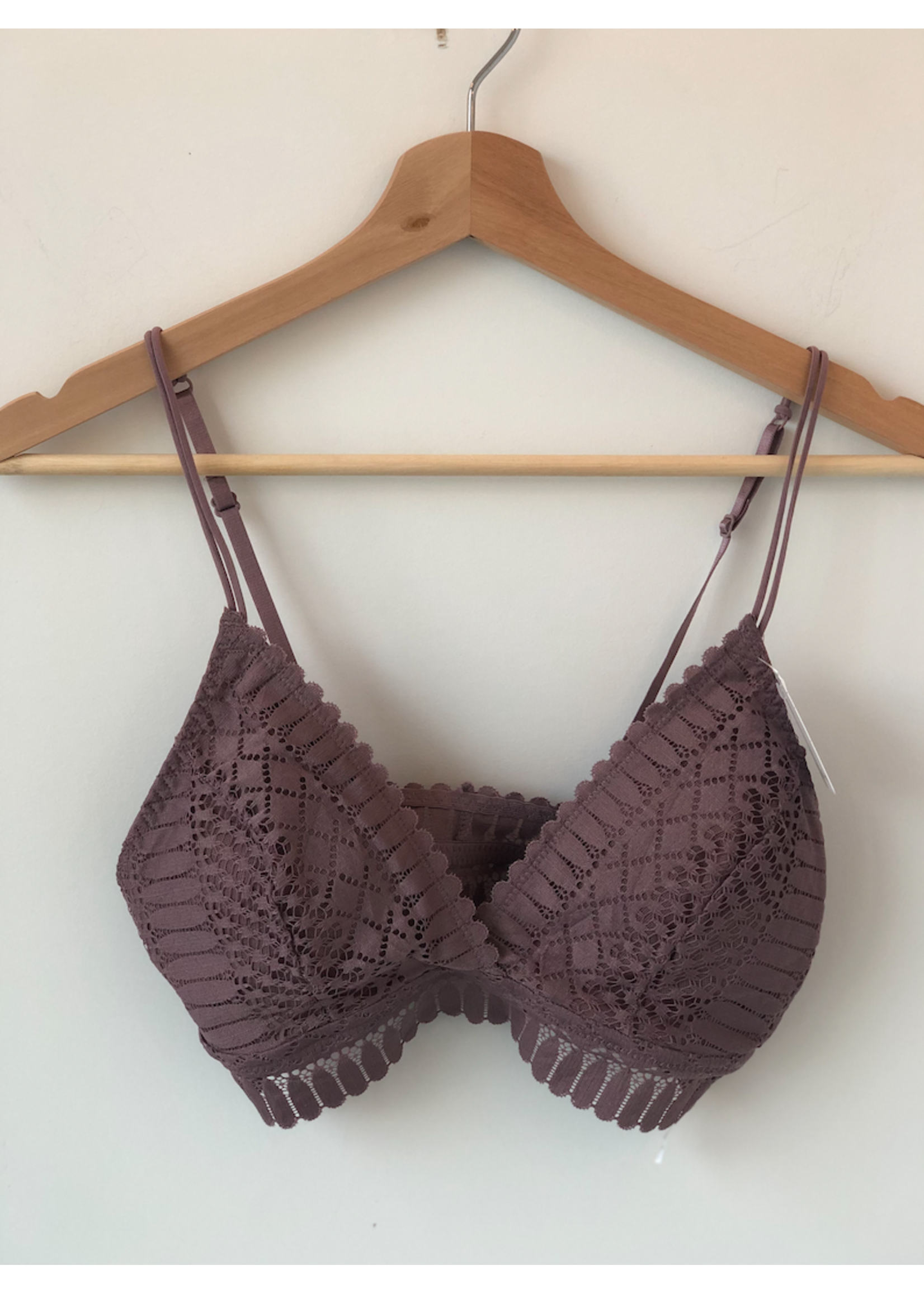 Fashion island Dusty Purple Lace Bralette - SP23