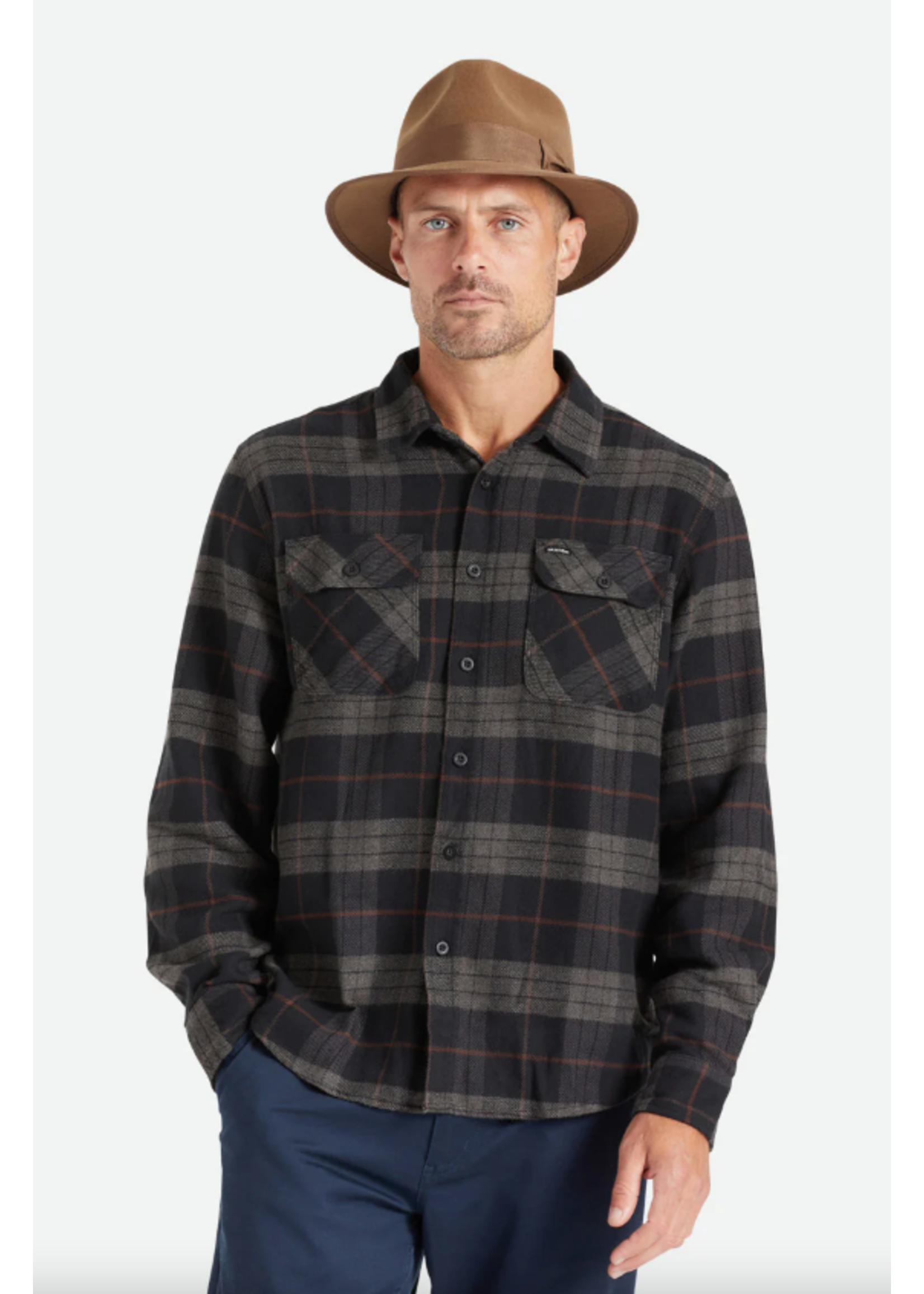 Brixton Brixton Bowery Dark Flannel - SP23