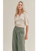 Sage the Label Sage The Label Cream Collared Sweater - SP23