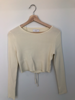 Sage the Label Sage The Label Ivory Ribbed Sweater - SP23