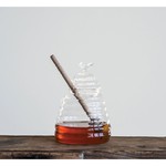 CC GLASS HONEY JAR