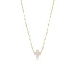 ENEWTON SIGNATURE CROSS 16" NECKLACE GOLD