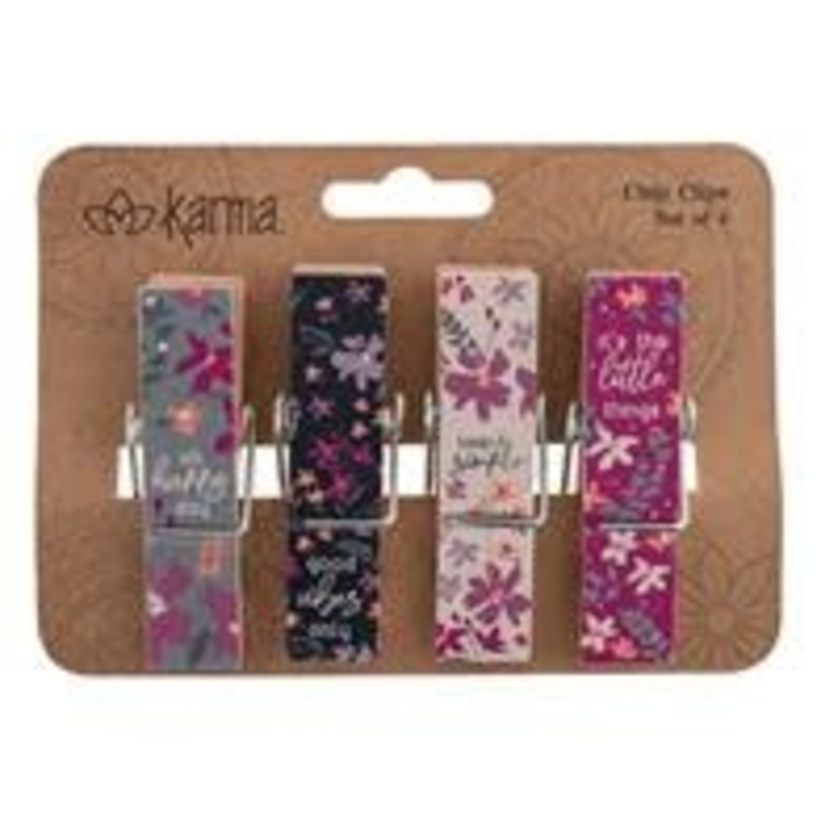 KARMA CHIP CLIPS NAVY FLORAL