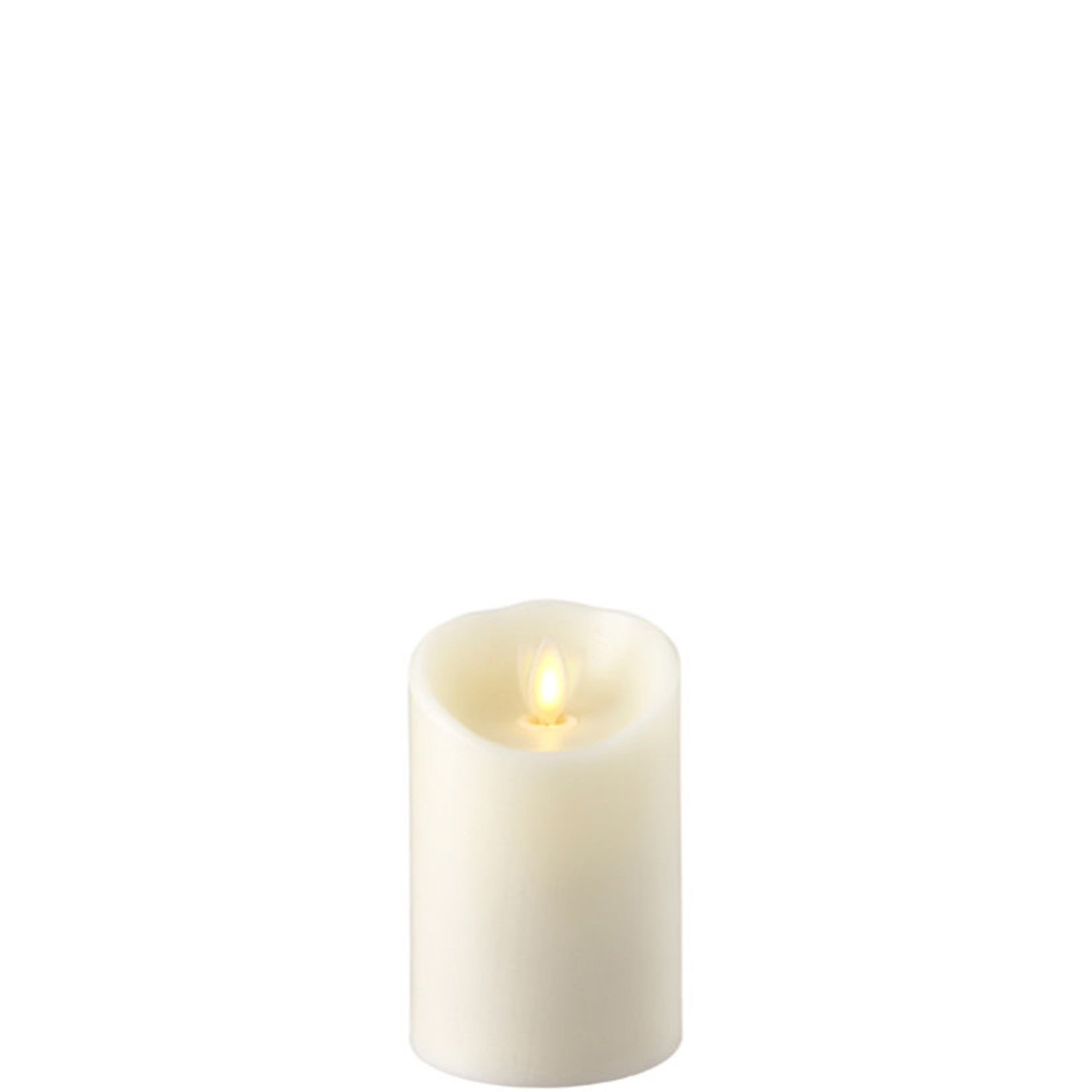 MOVING FLAME IVORY PILLAR CANDLE