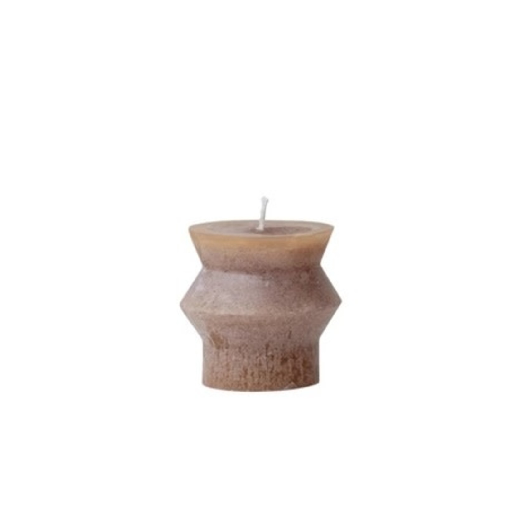 3X3 UNSCENTED TOTEM CANDLE CAPPUCCINO