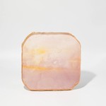AGATE MARBLE GLASS COASTER PINK