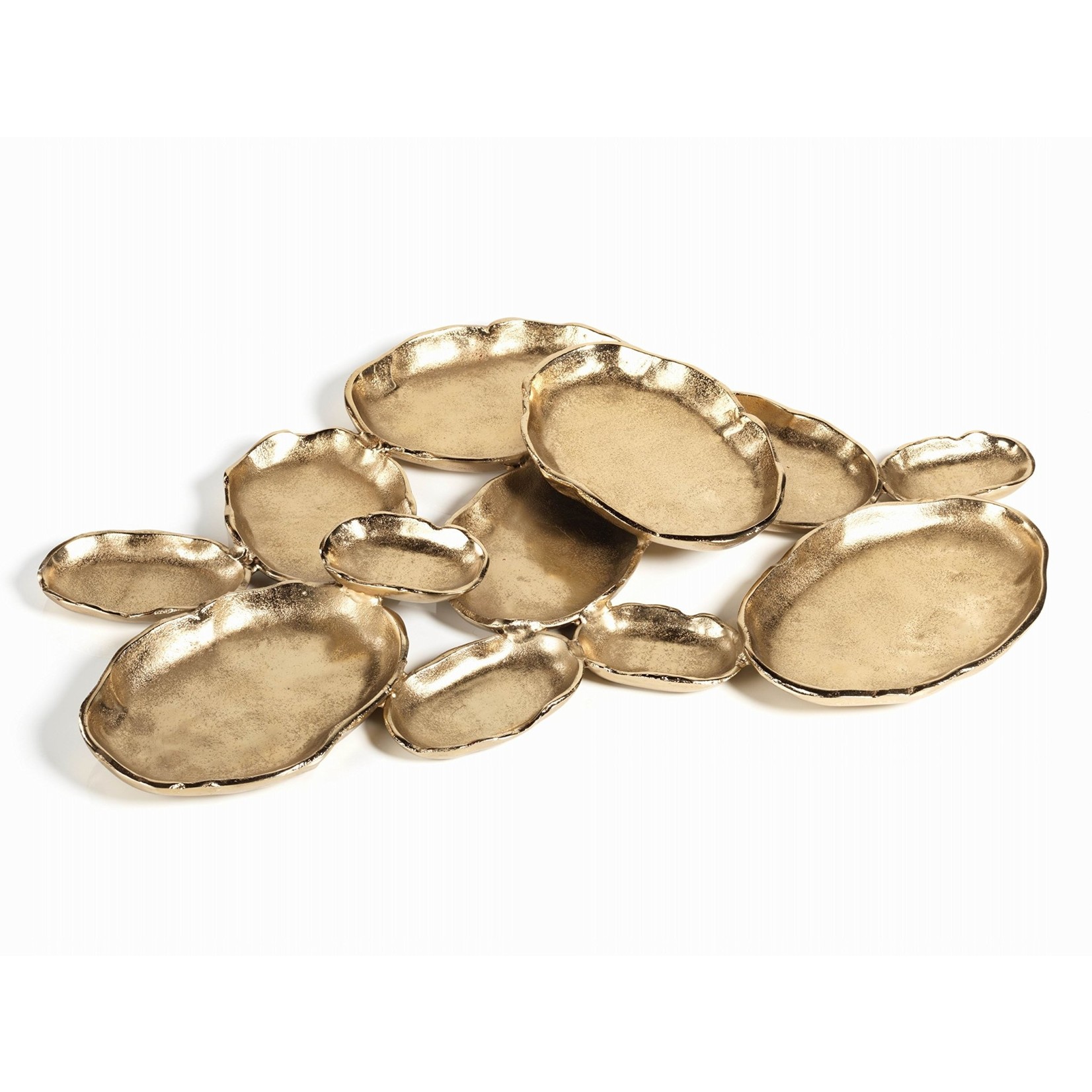 OVAL GOLD SERVING 12 DISH