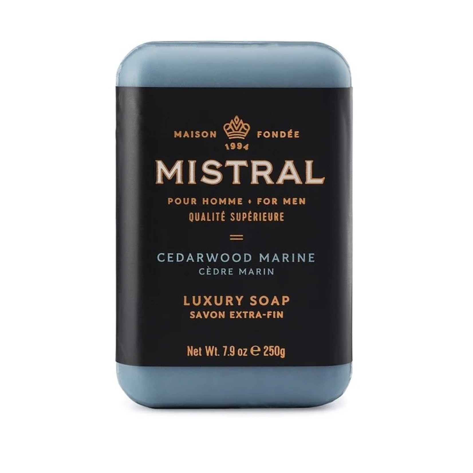 MISTRAL MEN'S BAR SOAP CEDARWOOD MARINE