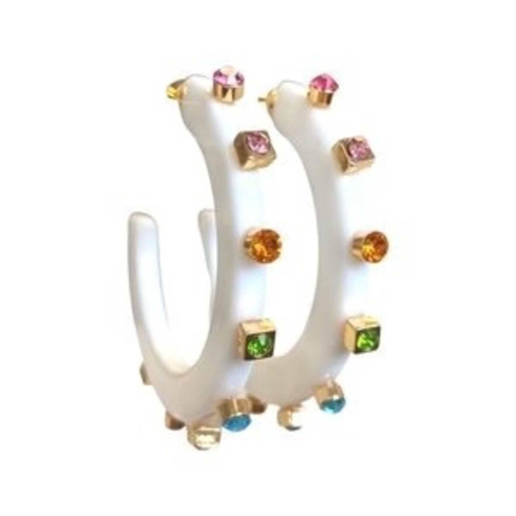 CITY GIRL JEWEL HOOP LARGE