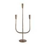 CREATIVE CO-OP HAND FORGED METAL CANDELABRA ANTIQUE FINISH
