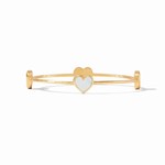 HEART BANGLE GOLD MOTHER OF PEARL