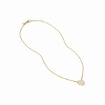 JULIE VOS HEART DELICATE NECKLACE MOTHER OF PEARL