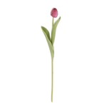 PINK SILK REAL TOUCH SINGLE TULIP STEM 26.75"