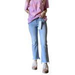 HIGH RISE CROP FLARE JEANS LIGHT WASH