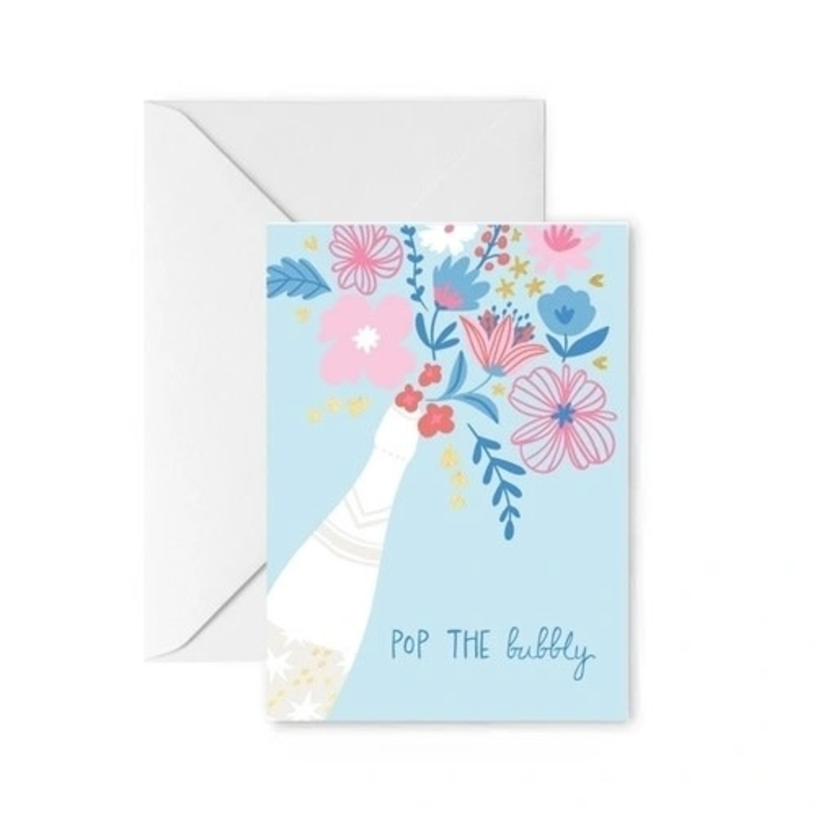 POP THE BUBBLY GREETING CARD