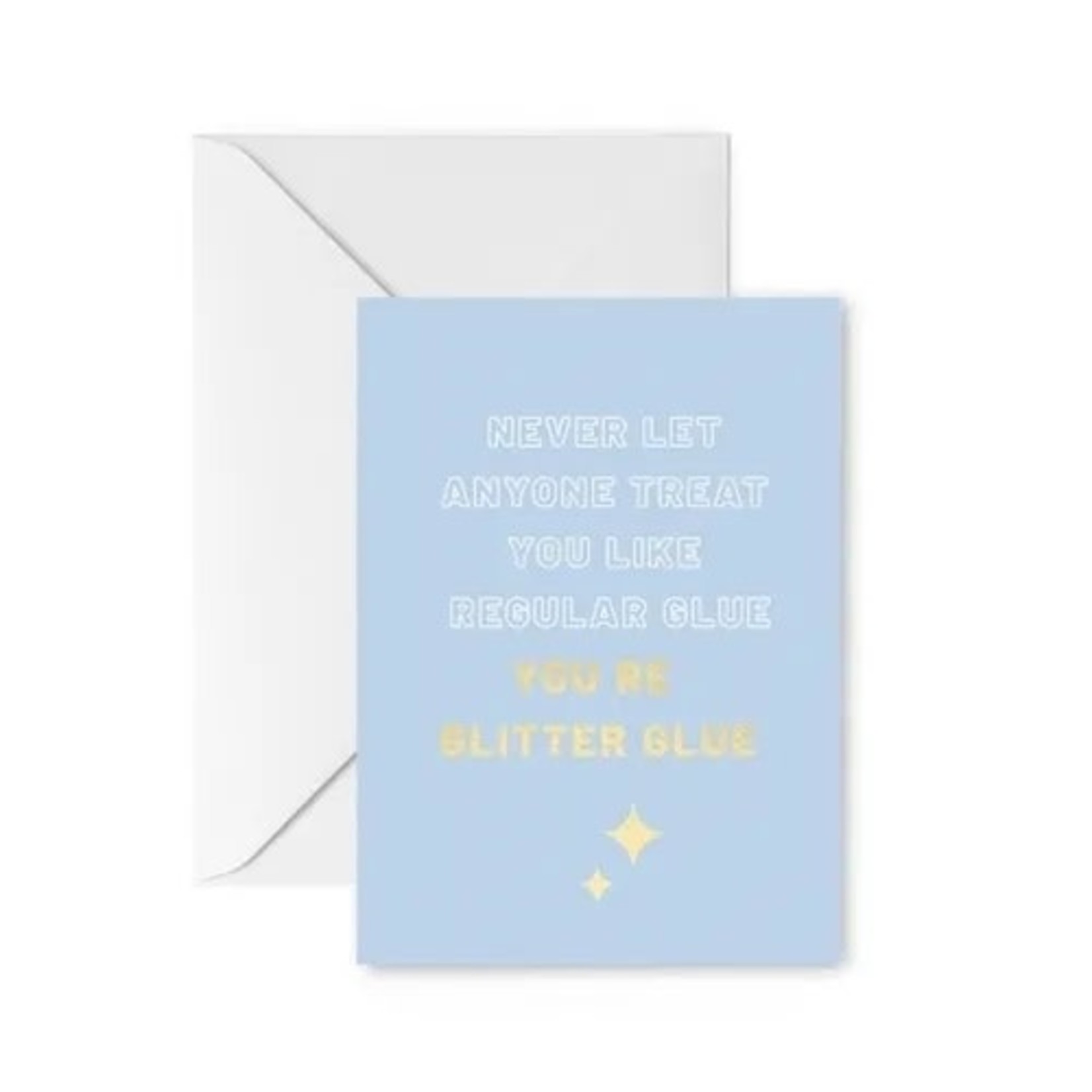 GLITTER GLUE GREETING CARD