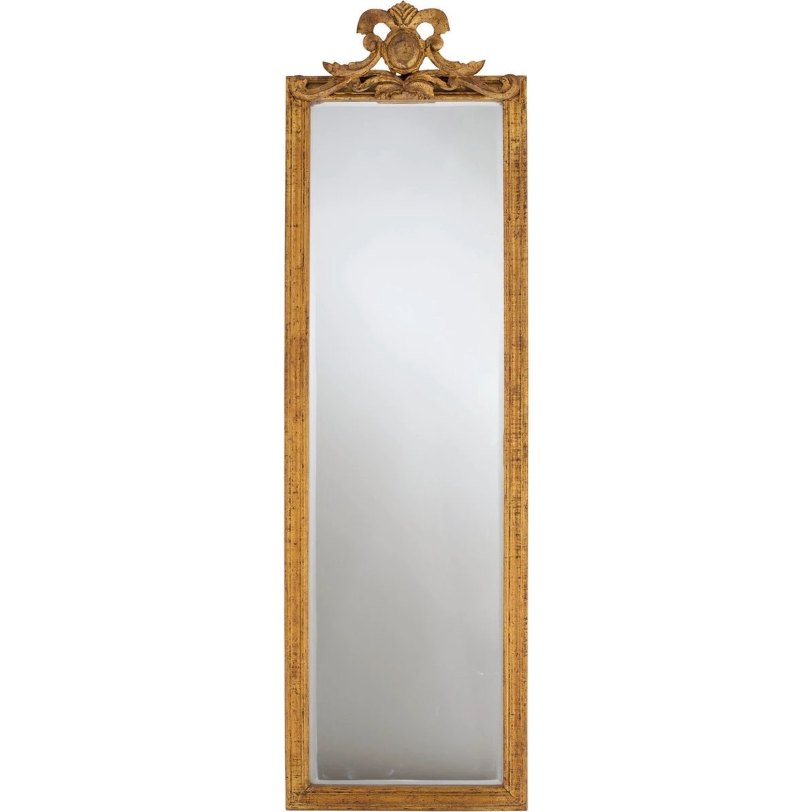 GOLD TALL FRENCH MIRROR 17X55