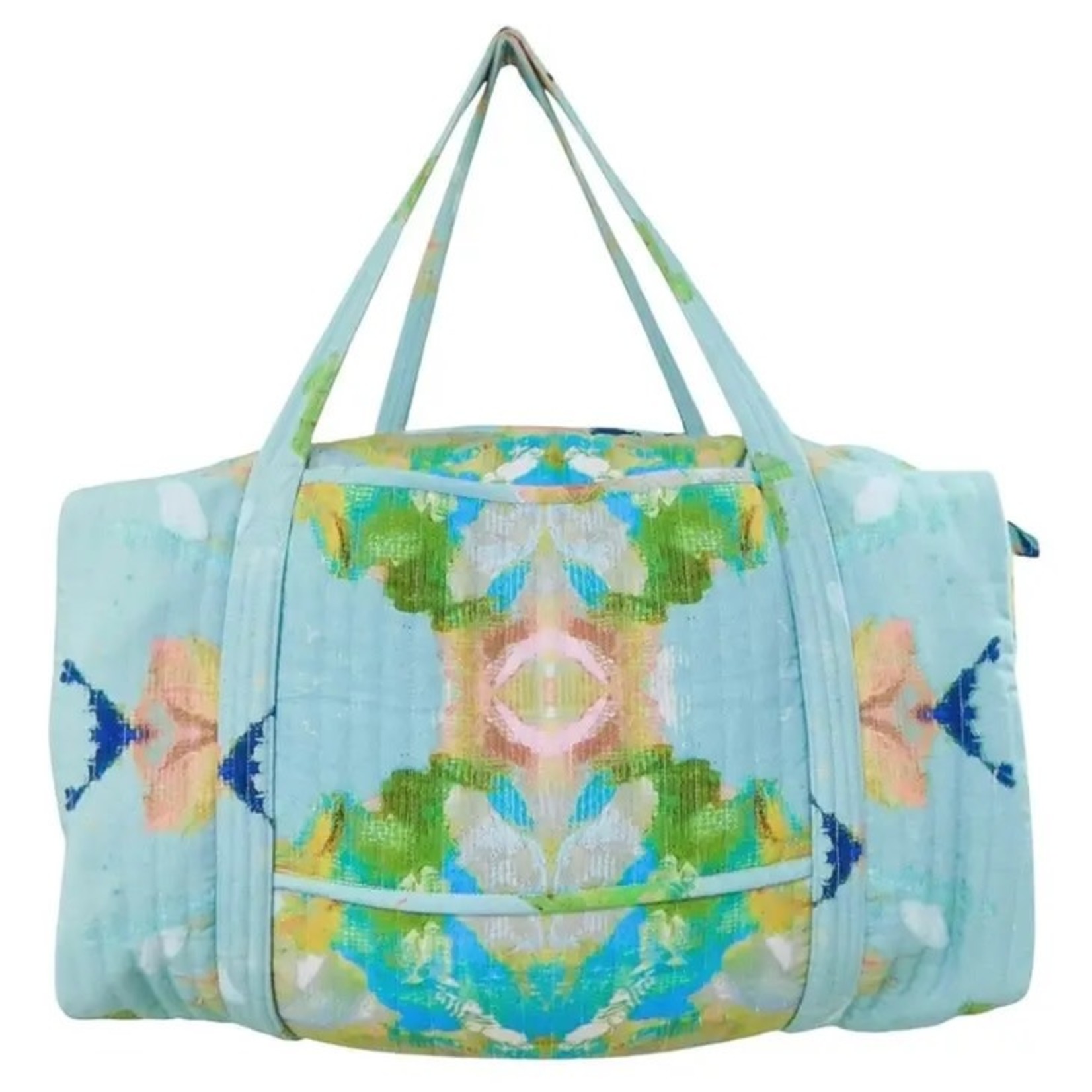 LAURA PARK WEEKENDER DUFFLE STAINED GLASS BLUE Southern Accents MS