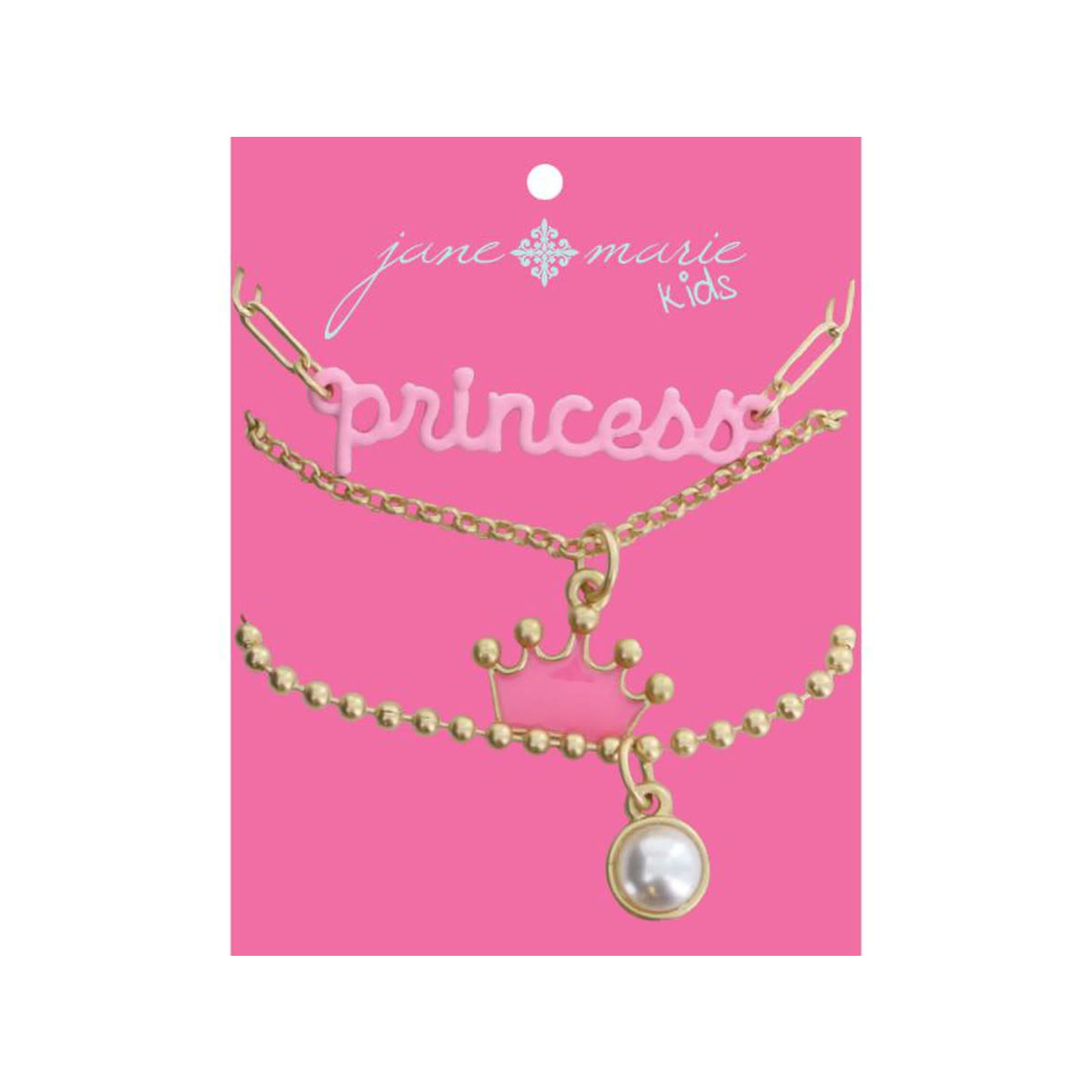 KIDS PRINCESS BAR NECKLACE SET OF 3