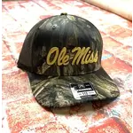 OLE MISS PUFF LOGO HAT HABITAT/BROWN