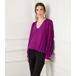 MAGENTA PUFF SLEEVE TOP