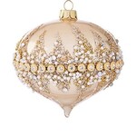 ROUNDED DROP GOLD BEAD ORNAMENT
