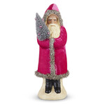 PINK VELVET SANTA 12"