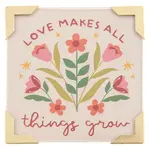 MINI FRAMED MAGNET LOVE MAKES GROW