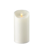 MOVING FLAME OUTDOOR IVORY PILLAR CANDLE 3.5x7