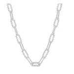 SHE'S SPICY MINI CHAIN LINK NECKLACE SILVER