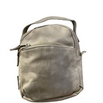 TAUPE BRUSHED KINSLEY CONVERTIBLE CROSSBODY BACKPACK