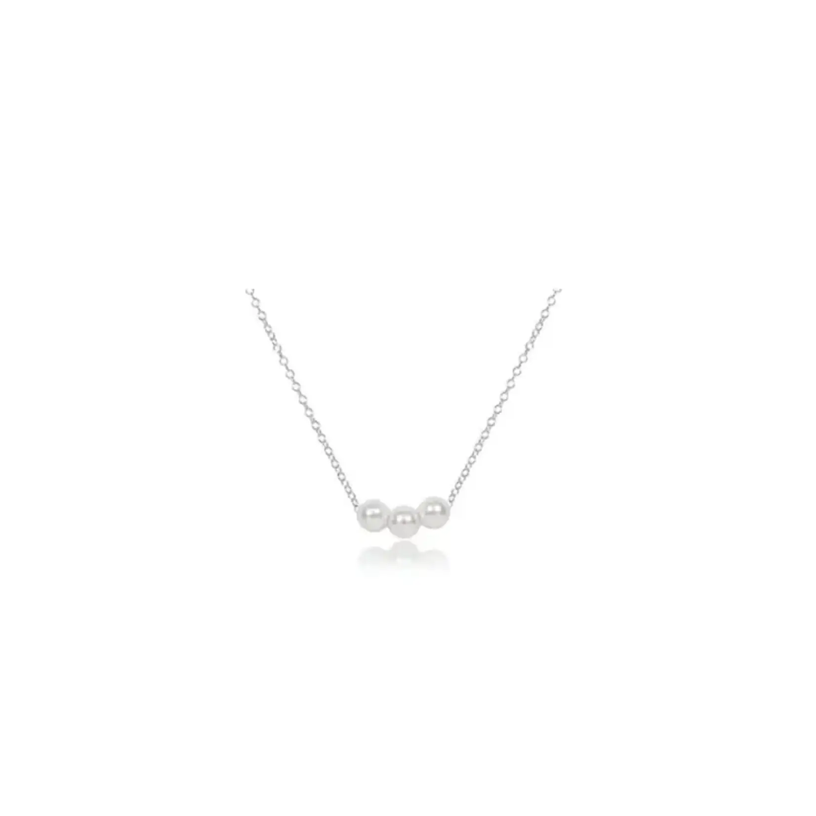 16" NECKLACE STERLING - JOY PEARL