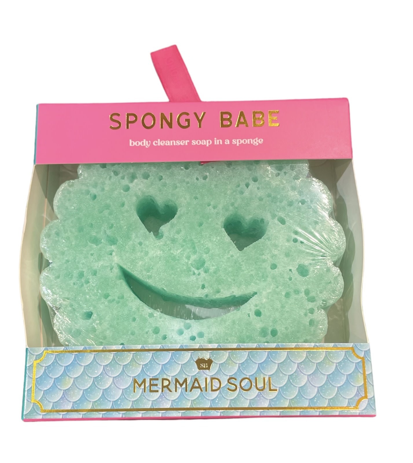 Caren Original Shower Sponge - SMILEY FACE (Seaside)
