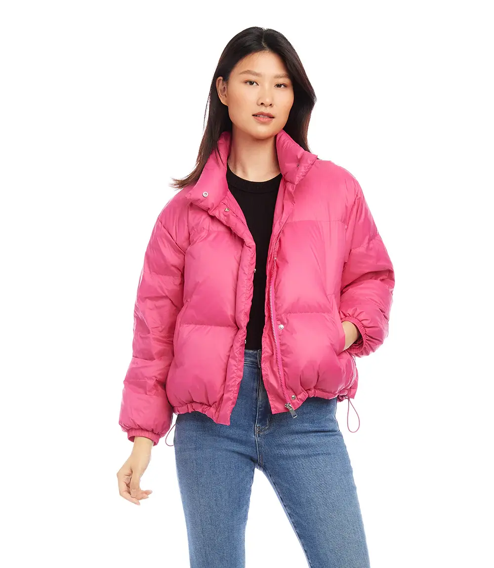 HOT PINK PUFFER JACKET - Southern Accents MS