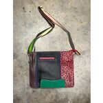 VAAN MEDIUM CROSSBODY GREEN/RED CHEETAH