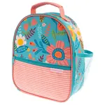 TURQUOISE FLORAL PRINT LUNCHBOX