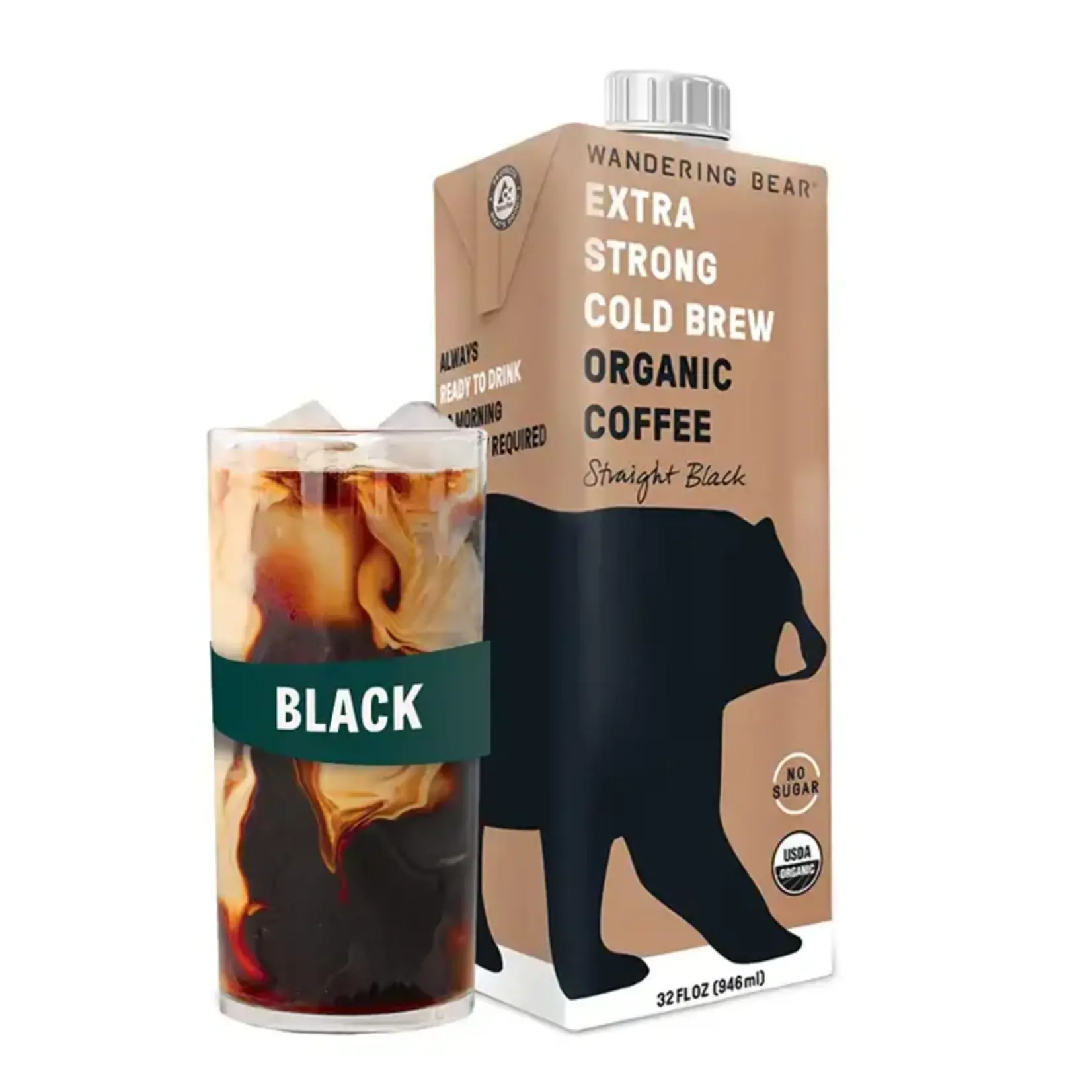 OASIS SNACKS COLD BREW COFFEE 32OZ STRAIGHT BLACK