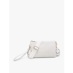 IZZY WOVEN CROSSBODY WHITE