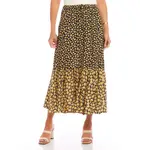 YELLOW FLOWER MIDI SKIRT