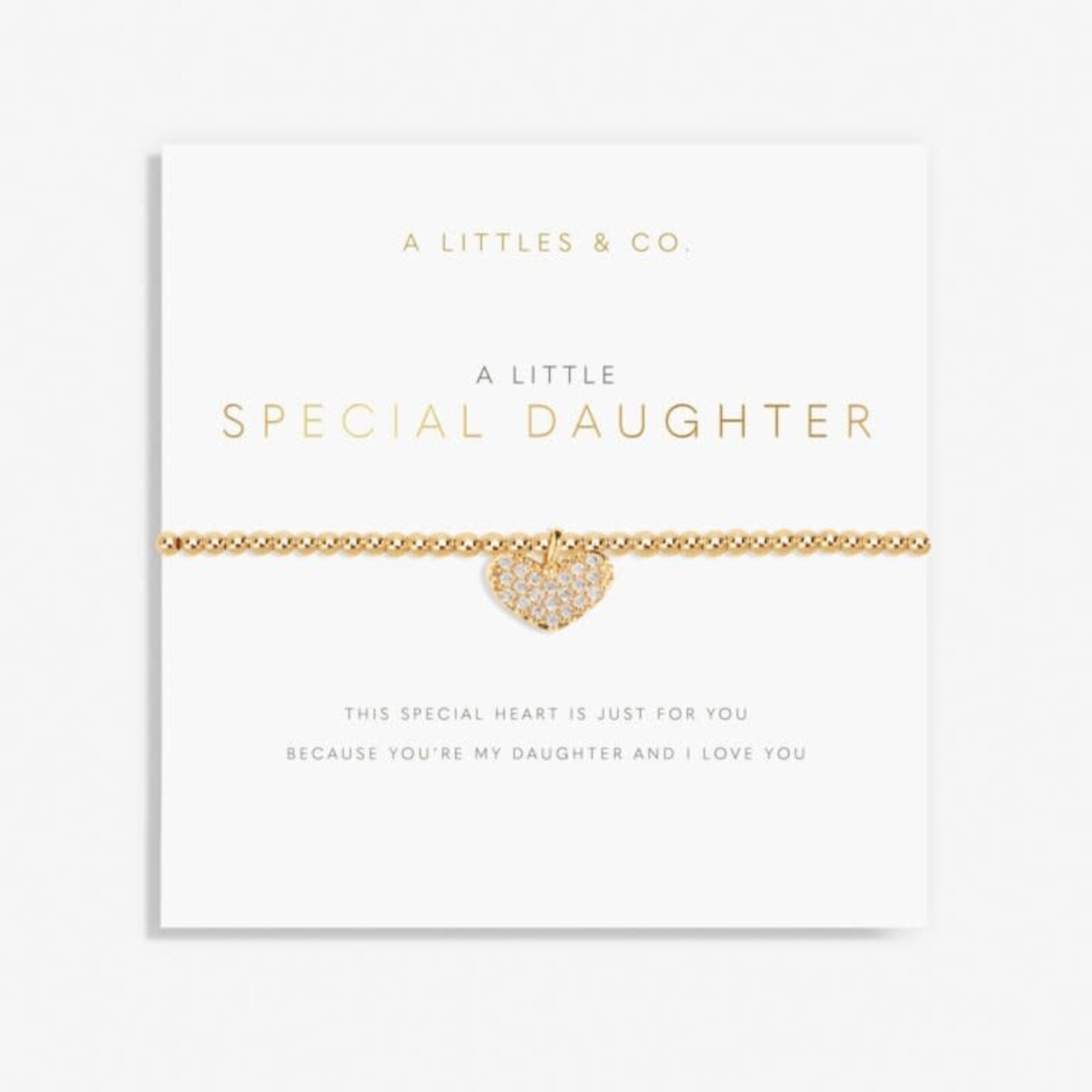 A LITTLES & CO A LITTLE SPECIAL DAUGHTER  GOLD BRACELET
