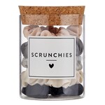 LARGE SATIN SCRUNCHIES JAR - IVORY OMBRE